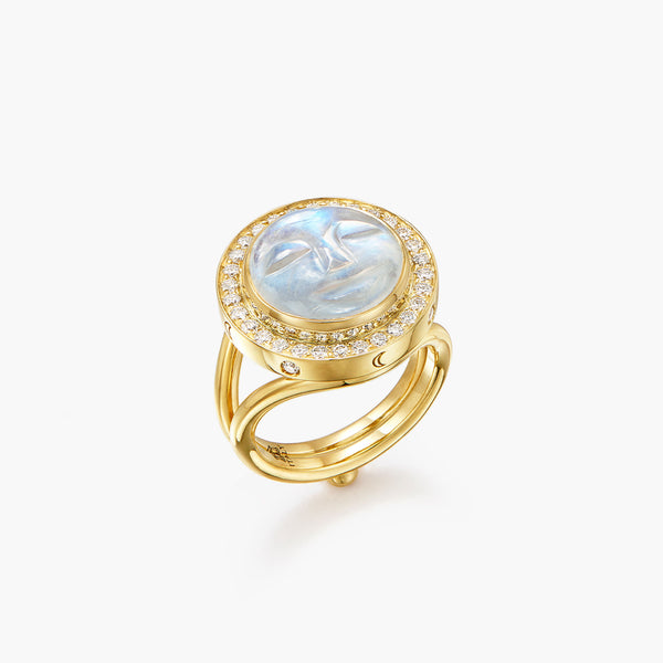 18K Astrid Moonface Ring