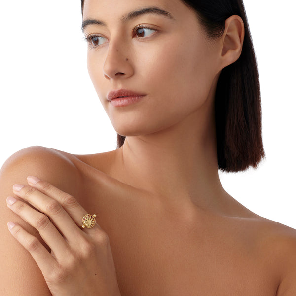 18K Solar Eclipse Ring