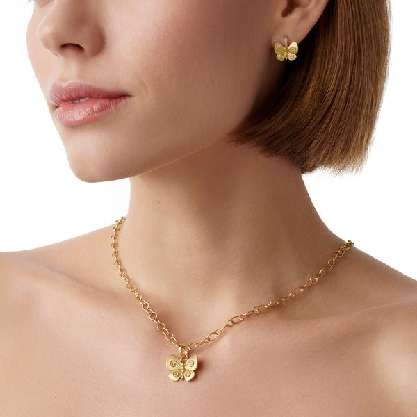 18K Golden Butterfly Pendant