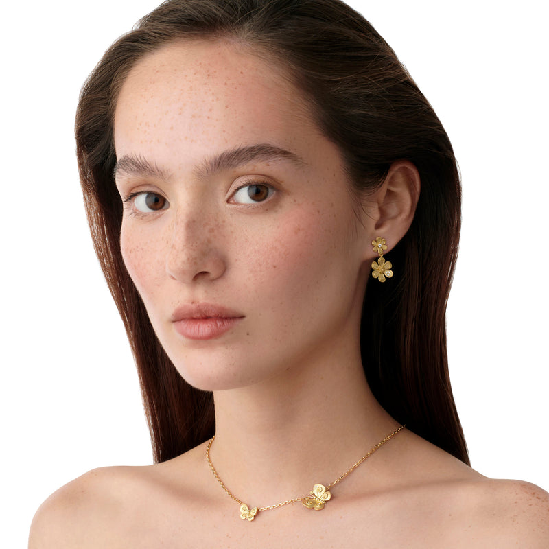 18K Golden Butterfly Necklace