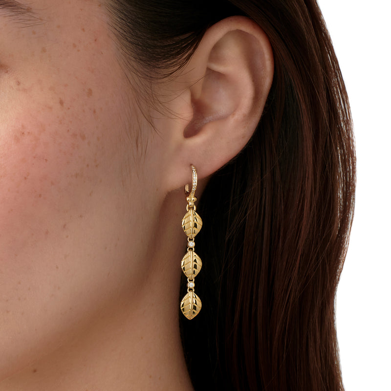 18K Arcadia Triple Drop Earrings