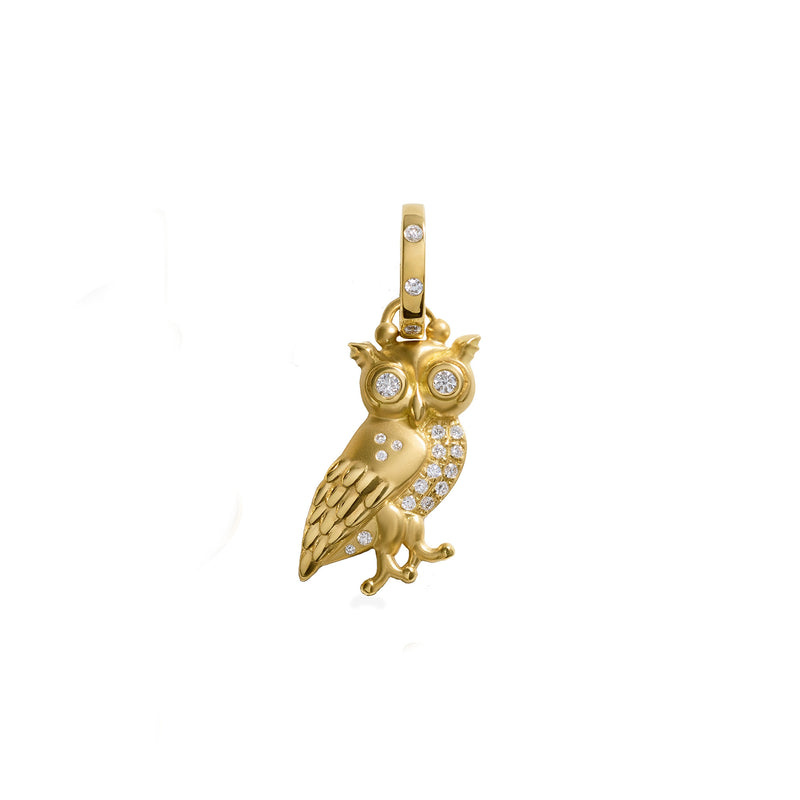 18K Athena Owl Pendant