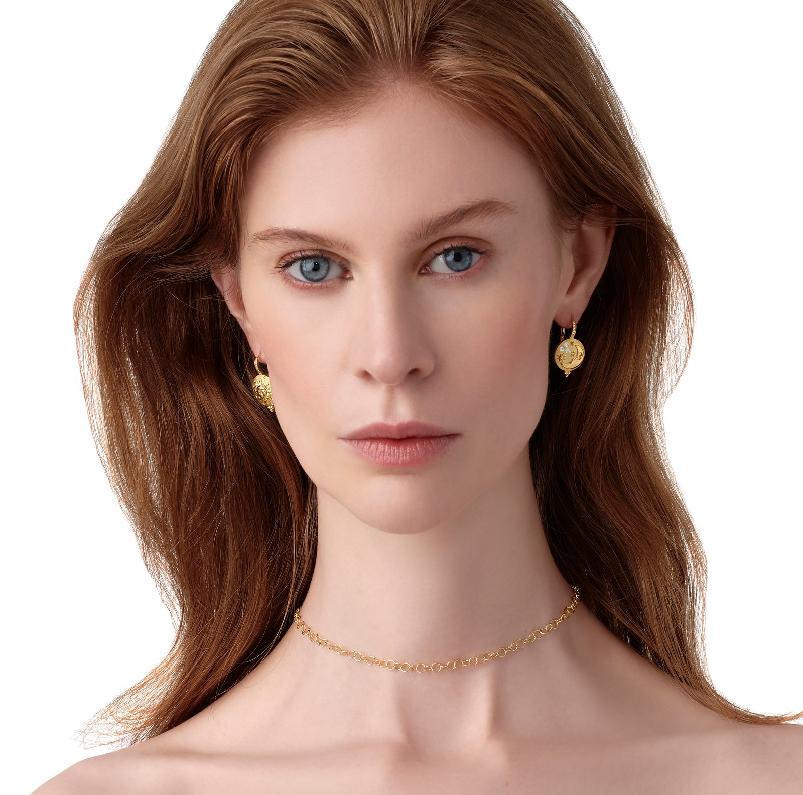 18K Sole Luna Earrings – Temple St. Clair