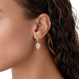 18K Classic Temple Earrings