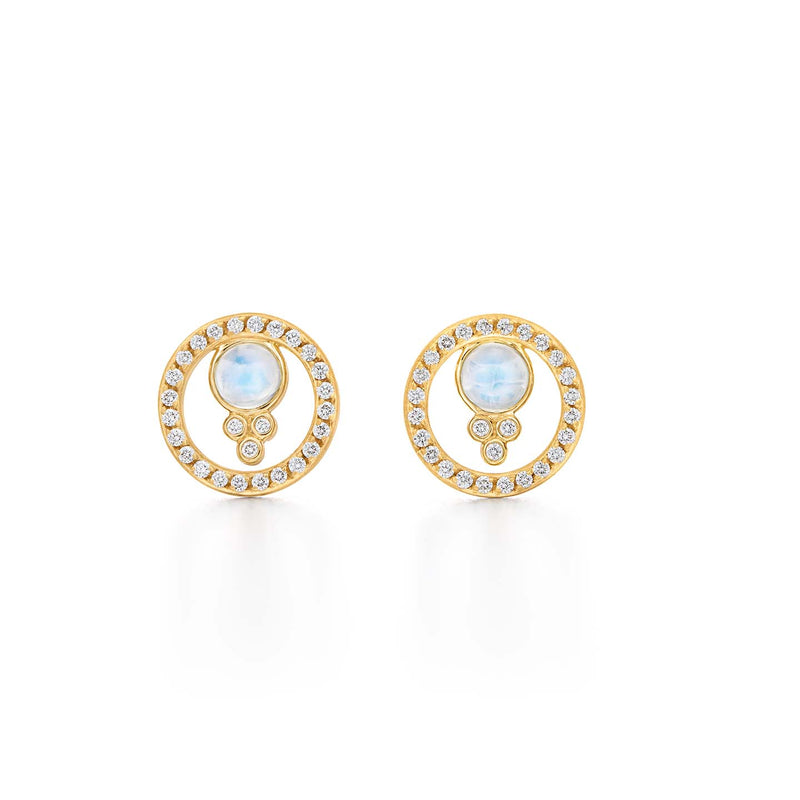 18K Diamond Orbit Earrings
