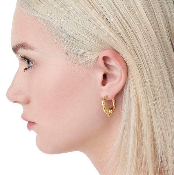 18K Hellenistic Hoop Earrings