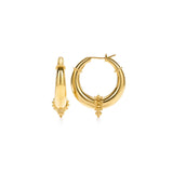18K Large Hellenistic Hoop Earrings