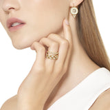 18K Mandala Cutout Earrings