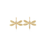 18K Dragonfly Earrings