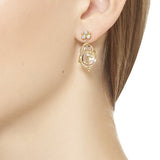 18K Vine Amulet Earrings