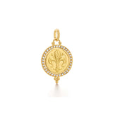 18K Pave Giglio Pendant