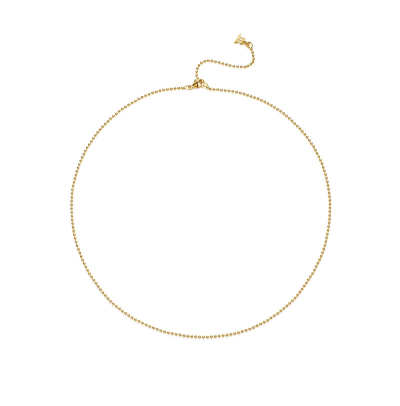 Ball Chain Necklace  18K Yellow Gold - A
