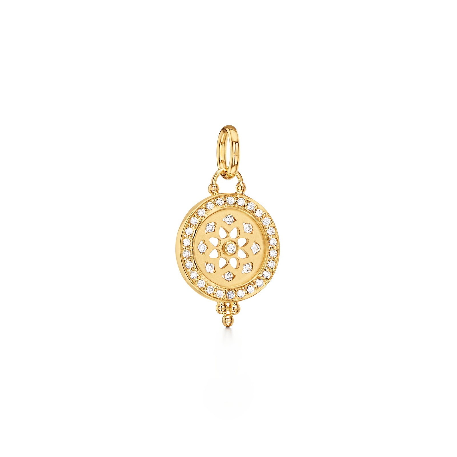 18K Diamond Mandala Cutout Pendant – Temple St. Clair