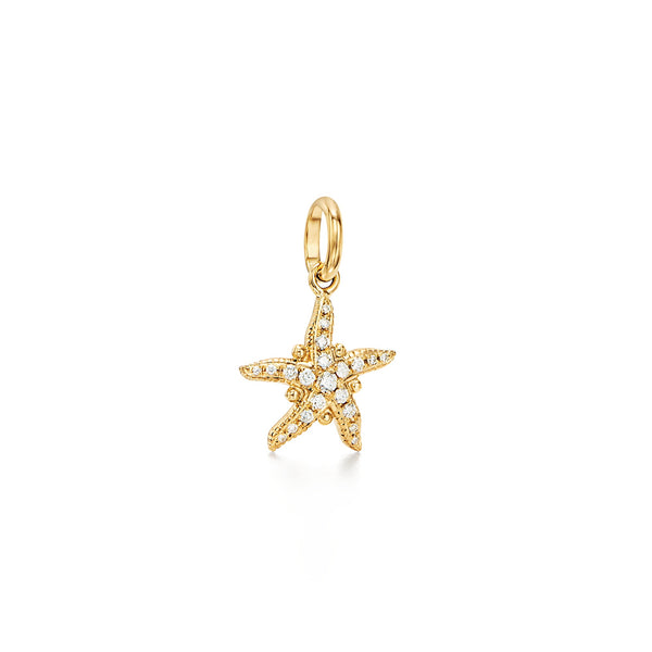 18K Diamond Sea Star Pendant