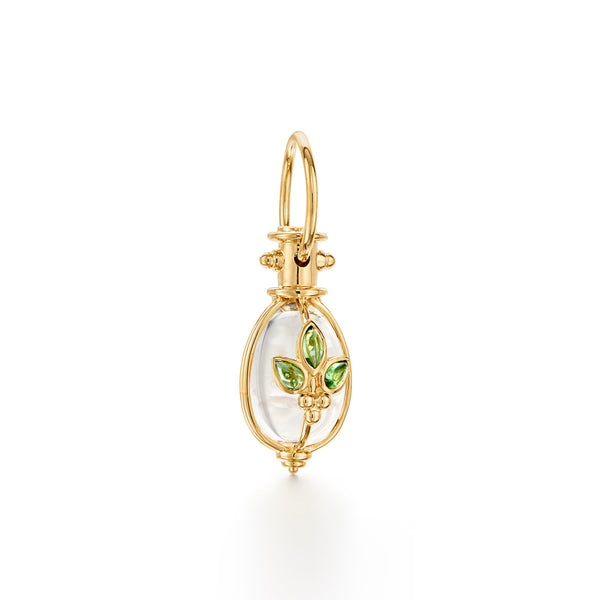 18K Tsavorite Giglio Amulet