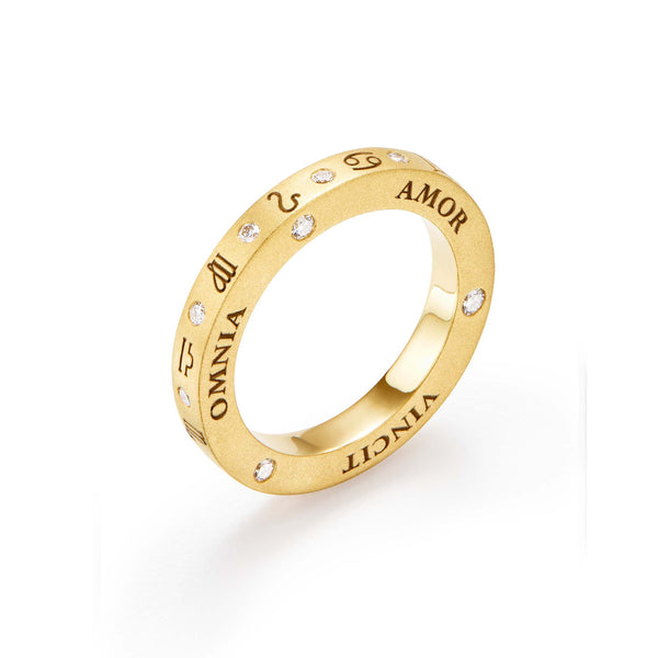 18K Diamond Zodiac Band
