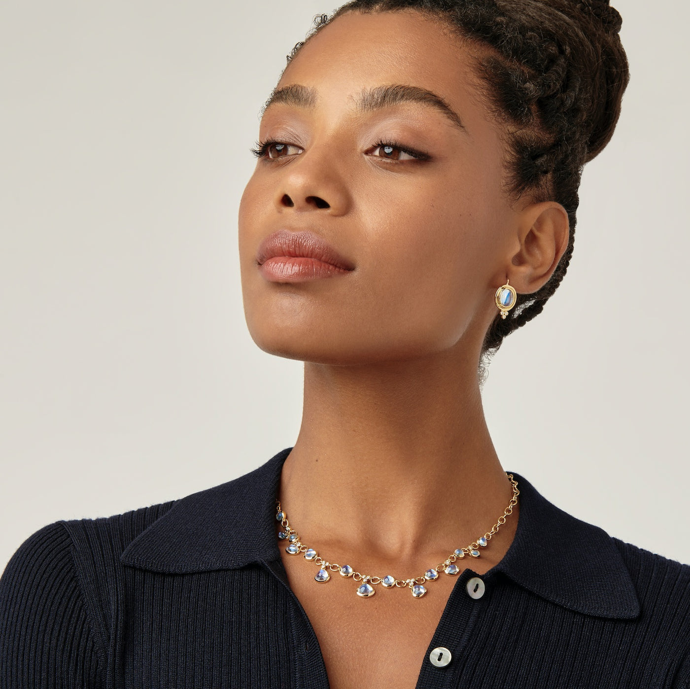 18K Blue Moon Theo Necklace – Temple St. Clair