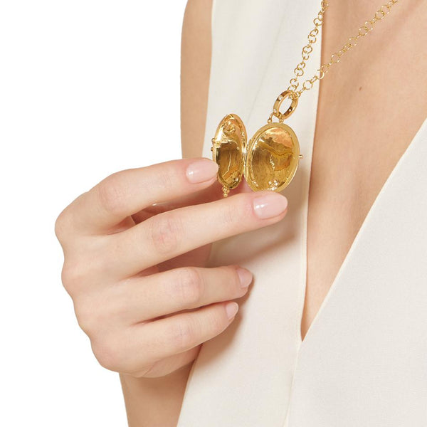 18K Dragonfly Locket