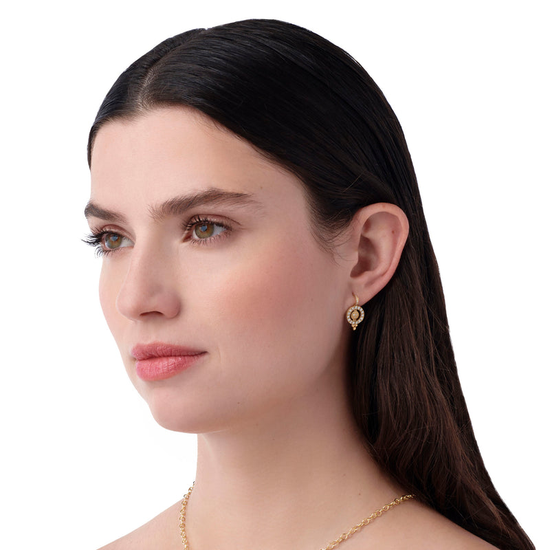 18K Diamond Orbit Earrings