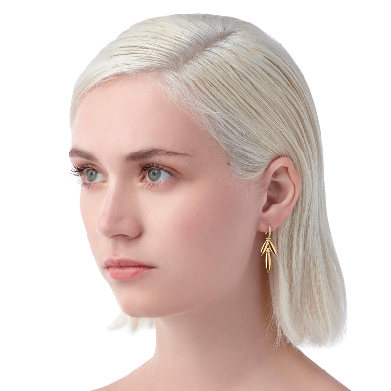 18K Natura Vine Earrings