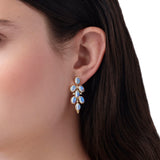 18K Blue Moonstone Drop Earrings