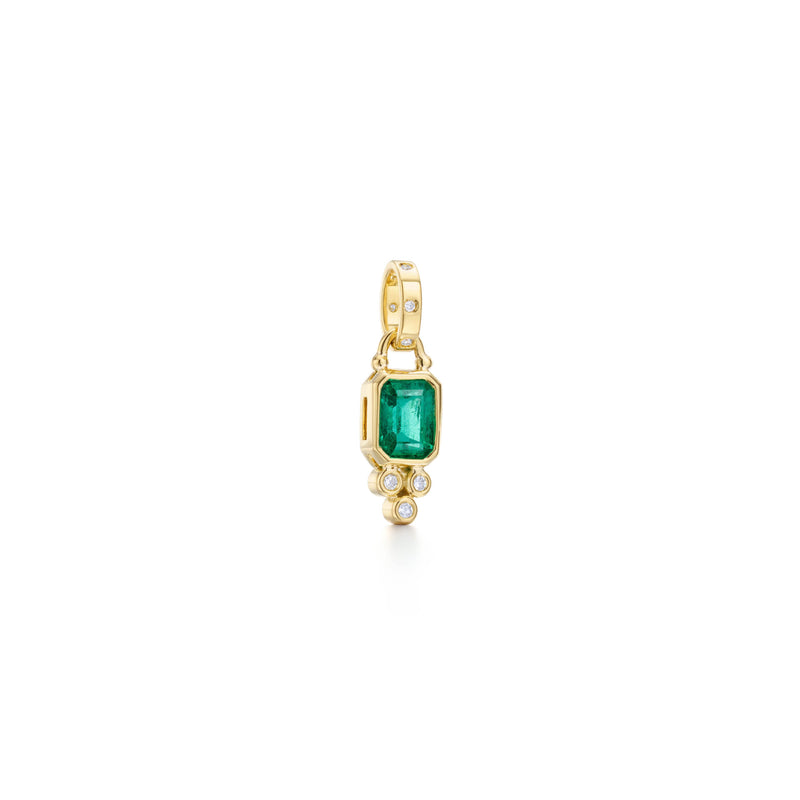 18K Precious Piccolo Emerald Pendant