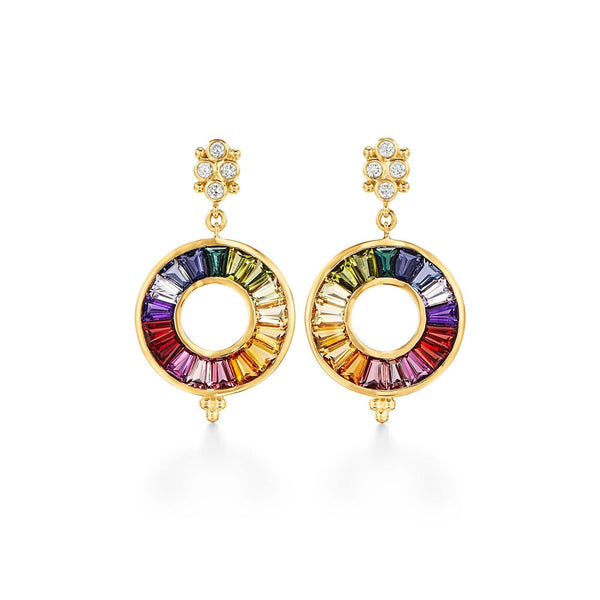 18K Color Wheel Earrings